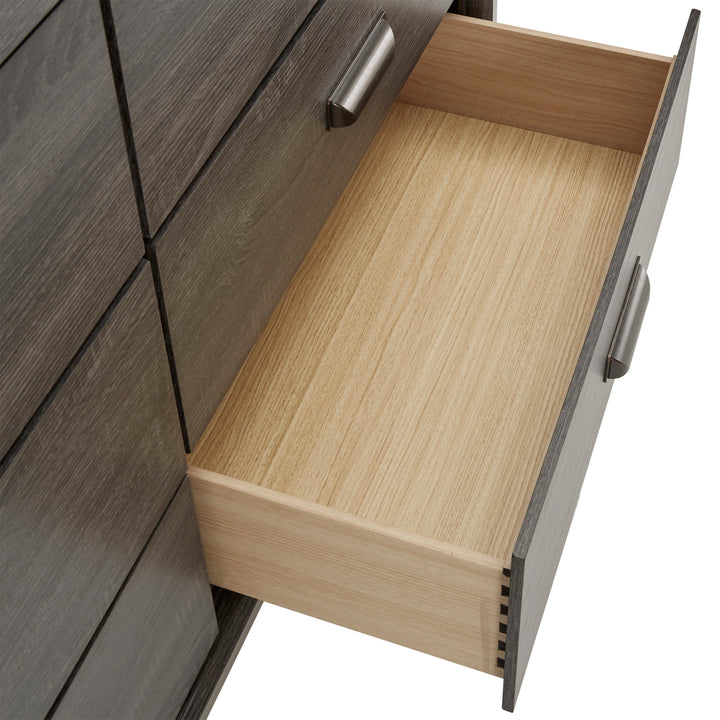 Grey Panel 6-Drawer Dresser - Dresser Only - Dresser Only