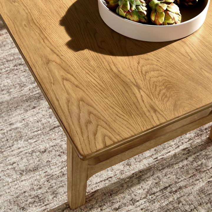 Modern Scandinavian Wood Finish 71" Dining Table - Light Oak Veneer