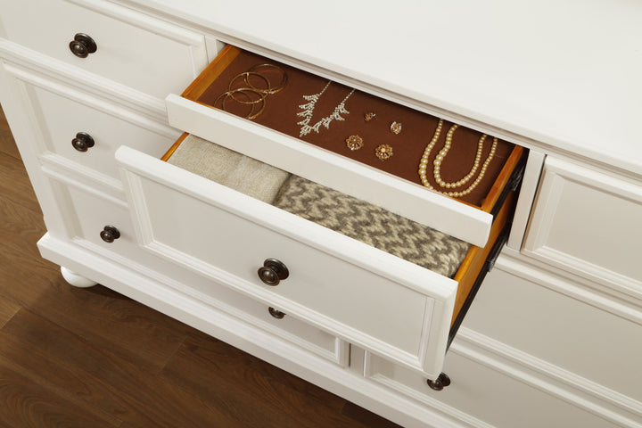 Laurelin White Finish Dresser