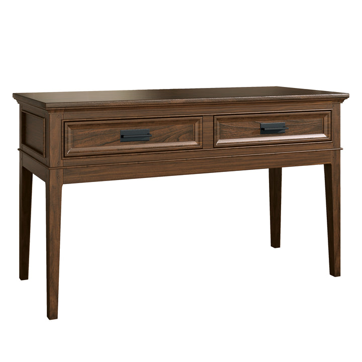 Sofa Table W/Drawers - Brown Cherry Finish - Brown Cherry Finish