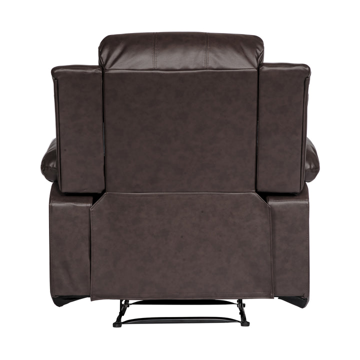Cranley Brown Bonded Leather Reclining Chair