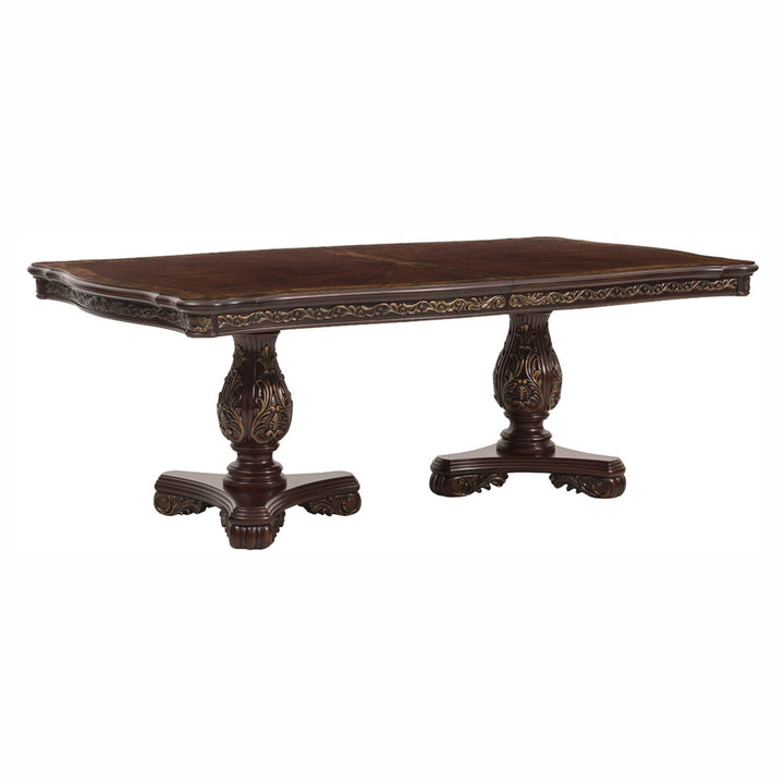 86"-100" Pedestal Extendable Dining Table