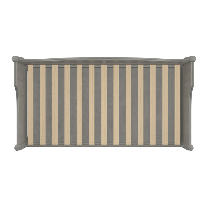 Traditional Paneled Wood Daybed - Antique Grey, No Trundle