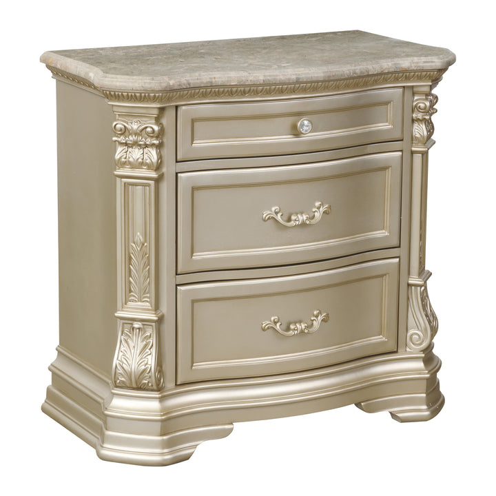 Nightstand W/Marble Top