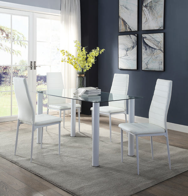 Set Of 2, White Dining Chair