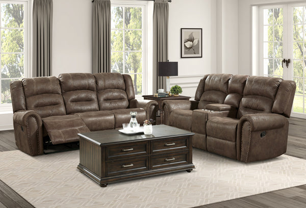 Double Glider Reclining Loveseat With Center Console