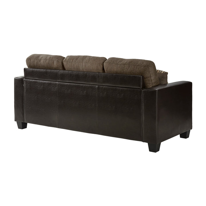 Slater Greyish Brown Fabric Reversible Sofa Chaise