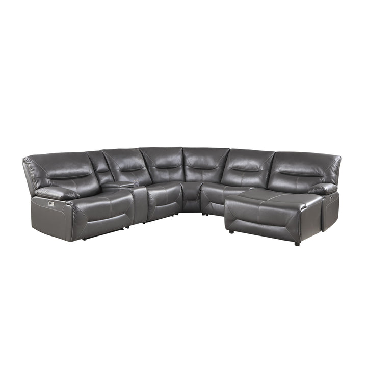 6-Piece Power Reclining Sectional with Right Chaise