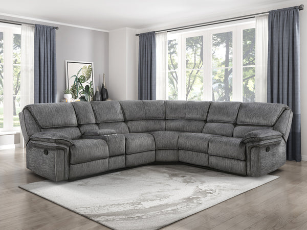 3-Piece Reclining Sectional with Left Console