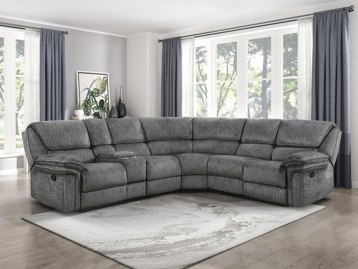 3-Piece Reclining Sectional with Left Console