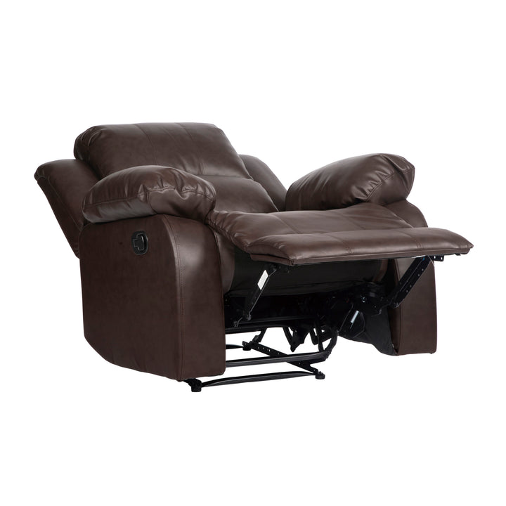 Cranley Brown Bonded Leather Reclining Chair