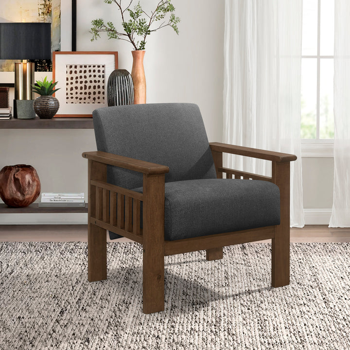 Accent Chair with Storage Arms