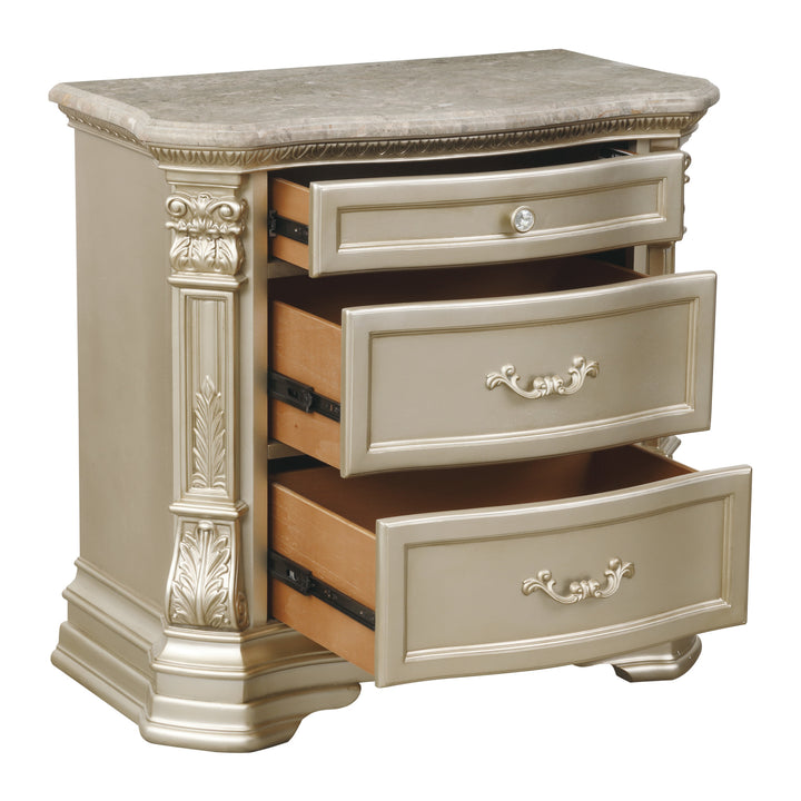 Nightstand W/Marble Top