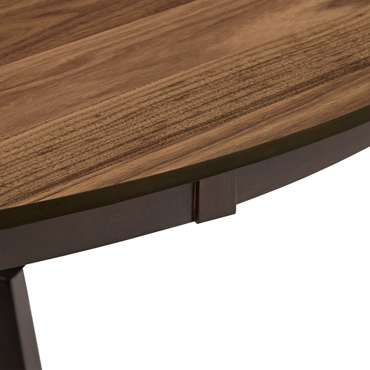 Two-Tone 5-Piece Dining Set with Lazy Susan