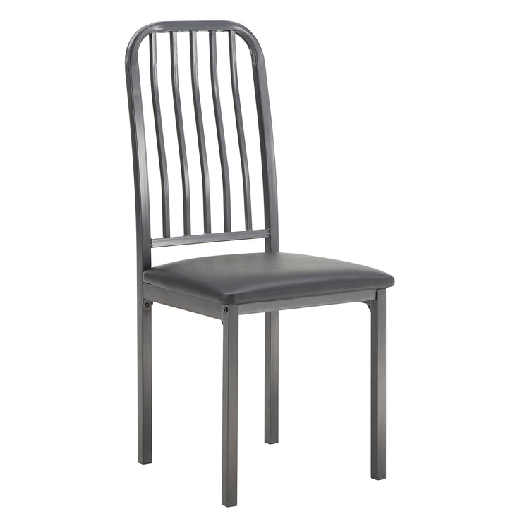 Set Of 2, Side Chair(3A) - Black - Black - Black