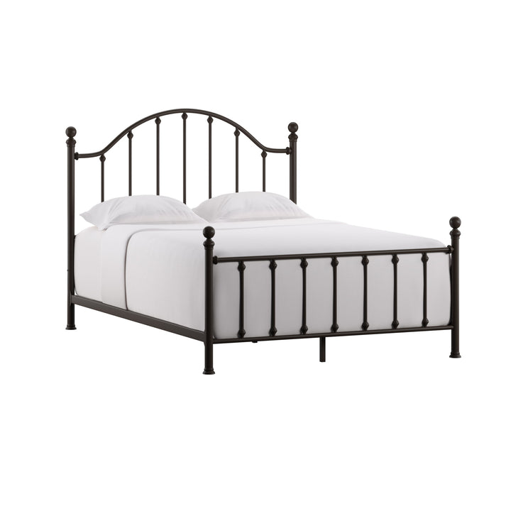 Dark Bronze Victorian Metal Bed - Queen Size