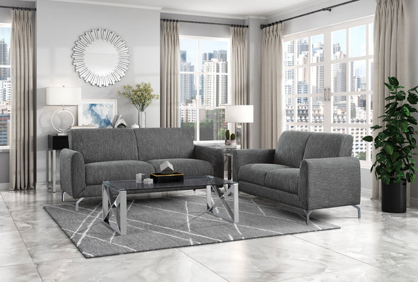 Sofa, Dark Grey 100% Polyester
