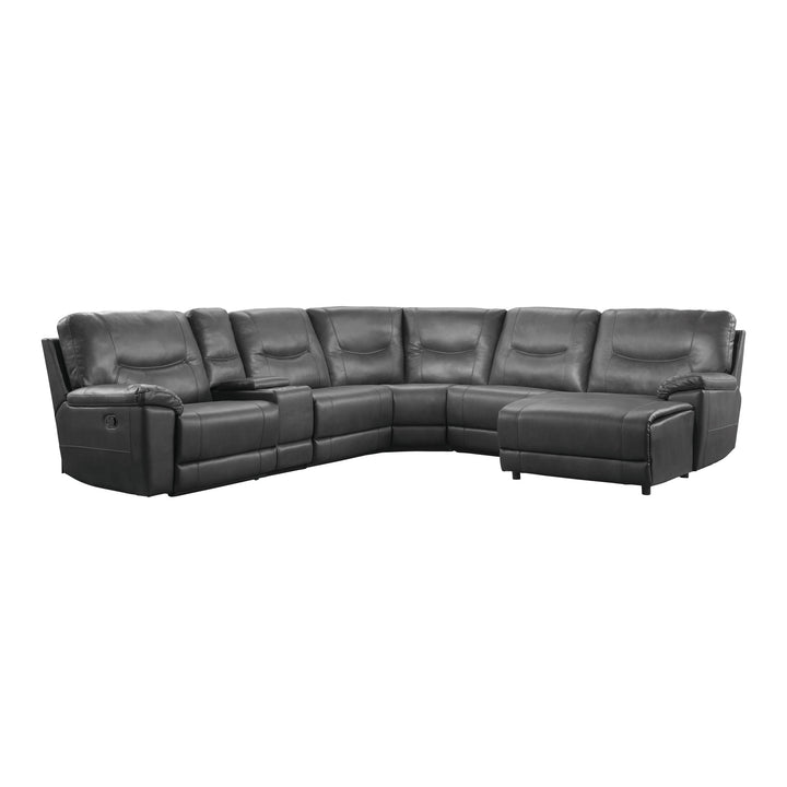 6-Piece Modular Reclining Sectional with Right Chaise