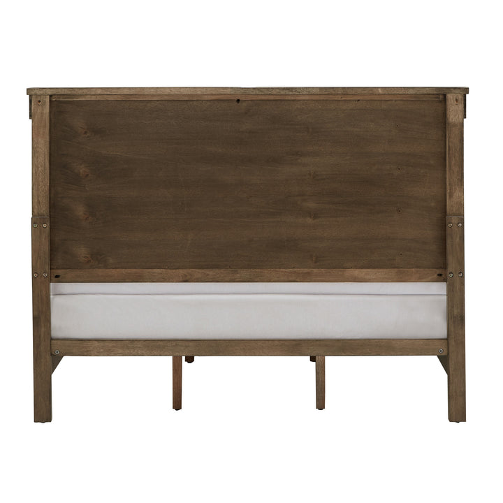 Wood Panel Queen Platform Bed
