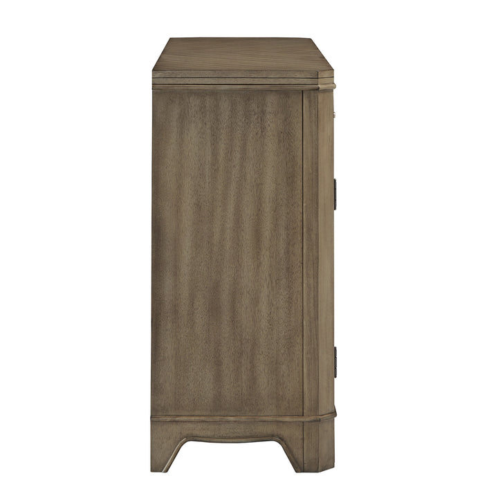 Antique Taupe LED Touch Light Buffet Server