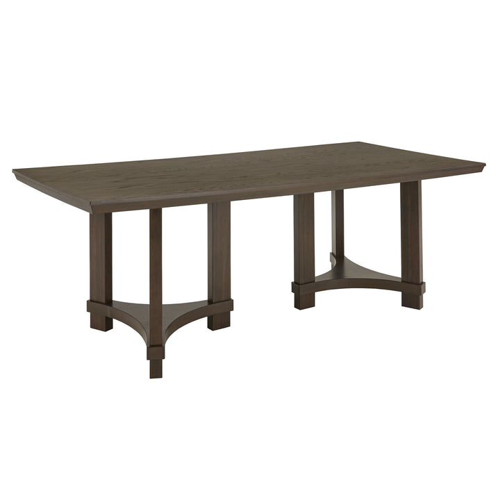 Brown Finish 84" Dining Table
