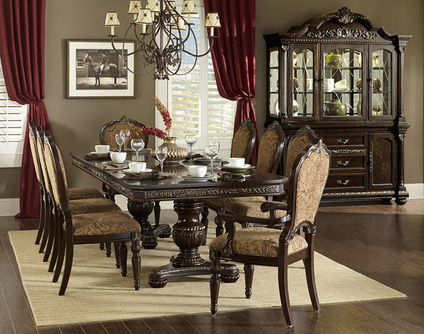 Double Pedestal Dining Table