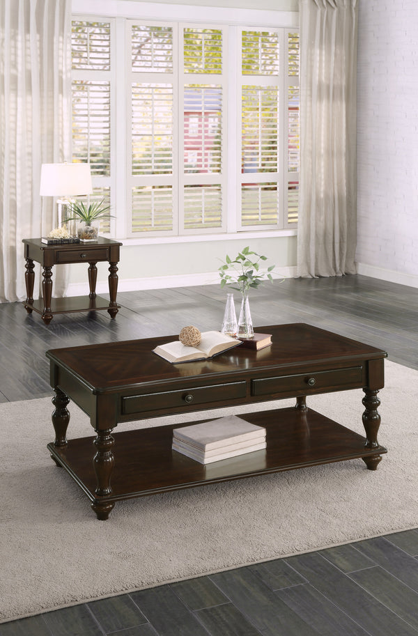 End Table, Drawer, Espresso